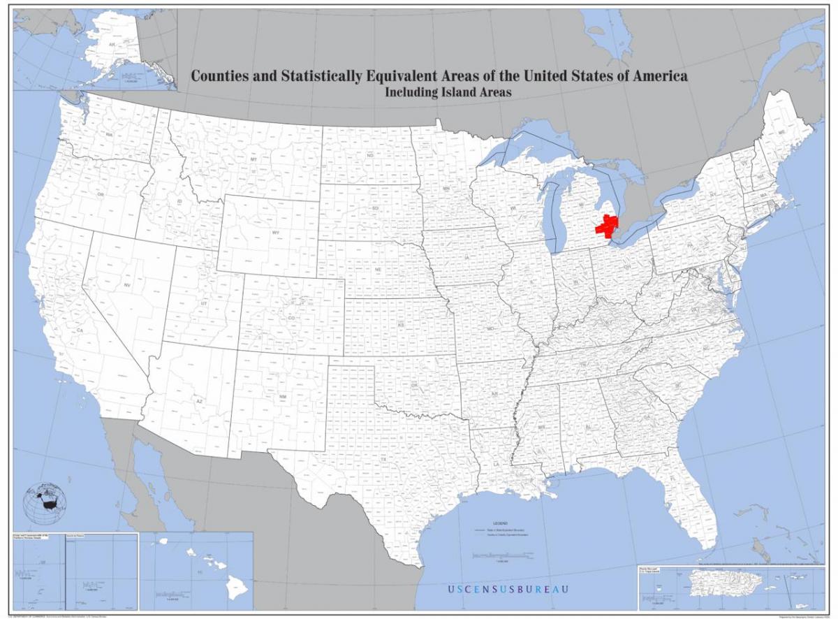 Detroit ubicació al mapa
