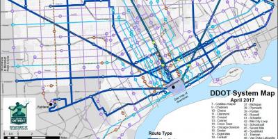 Mapa de Detroit Bus
