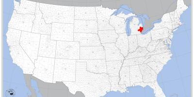 Detroit ubicació al mapa